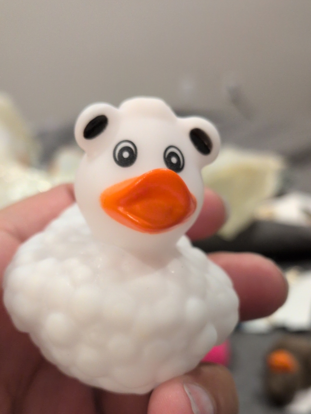 Rubber Duck Panda Duck Novelty White And Black